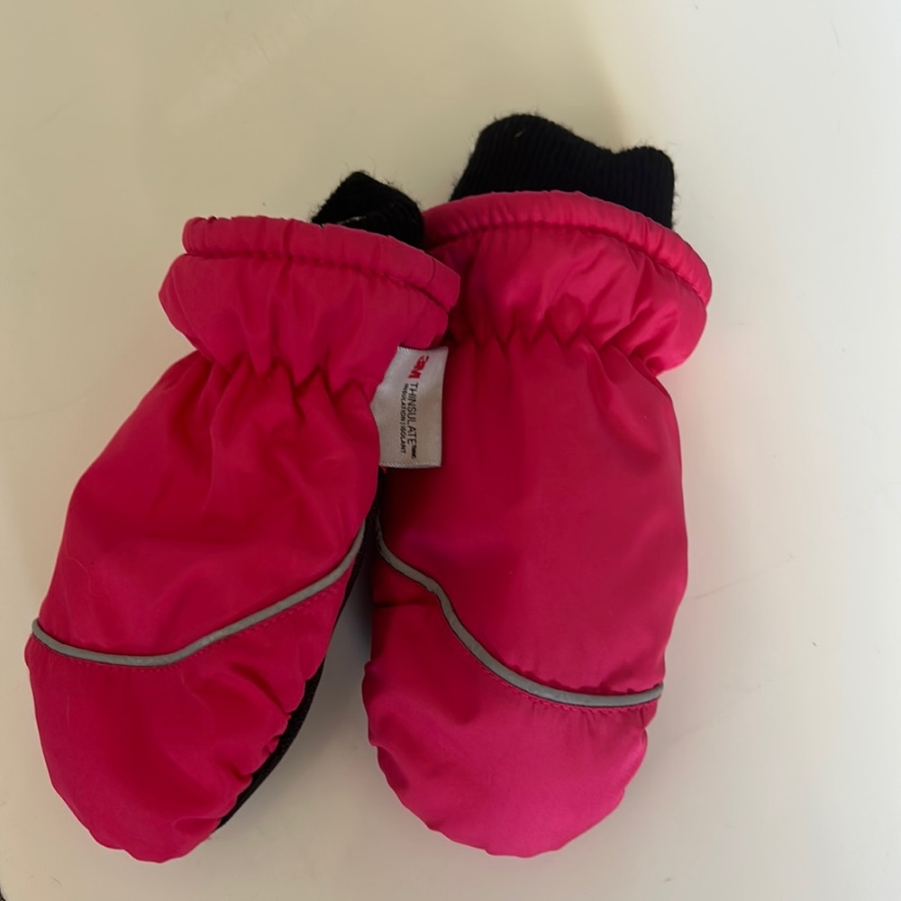 Girls Ski Solid Mittens